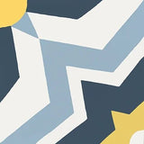 Mission Terranea Blue 8"x8" Encaustic Cement Tile - Avente Tile