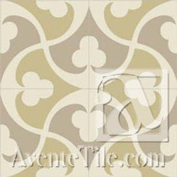 Mission Trebol B 8"x8" Encaustic Cement Tile - Avente Tile