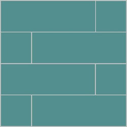 Mission Turquoise 4"x12" Encaustic Cement Tile - Avente Tile