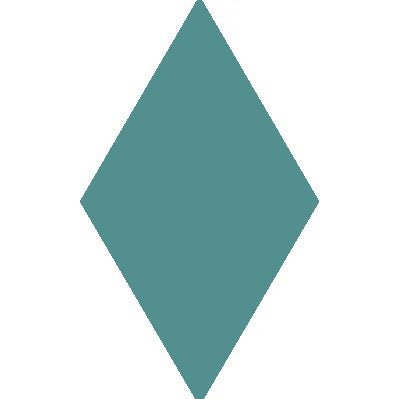 Mission Turquoise 4"x8" Diamond Encaustic Cement Tile - Avente Tile
