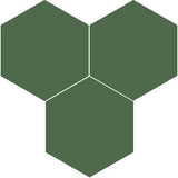 Mission Verde Canada 8" Hexagon Encaustic Cement Tile - Avente Tile