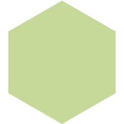 Mission Verde Caribe 8" Hexagon Encaustic Cement Tile - Avente Tile