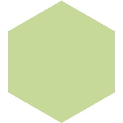Mission Verde Caribe 8" Hexagon Encaustic Cement Tile - Avente Tile