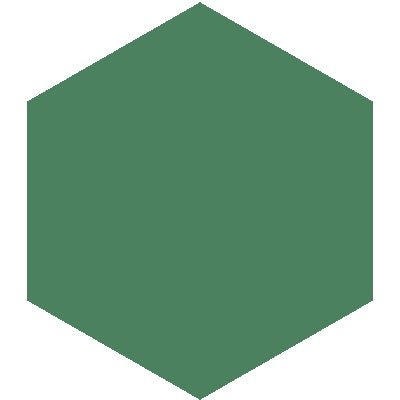 Mission Vert Fonce 8" Hexagon Encaustic Cement Tile - Avente Tile