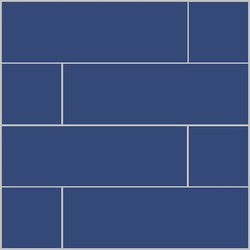 Mission Weathley Blue 4"x12" Encaustic Cement Tile - Avente Tile
