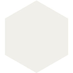 Mission White 8" Hexagon Encaustic Cement Tile - Avente Tile