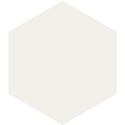 Mission White 8" Hexagon Encaustic Cement Tile - Avente Tile