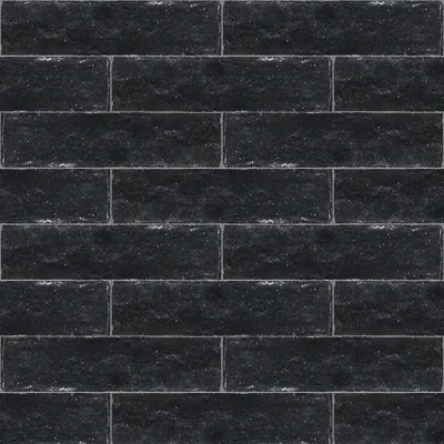 Mission Zellige Black 2"x8" Cement Tile - Avente Tile