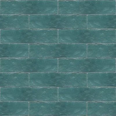 Mission Zellige Turquoise 2"x8" Cement Tile - Avente Tile