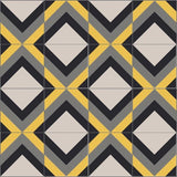 Mission Zig Zag No. 1A 4"x4" Encaustic Cement Tile - Avente Tile
