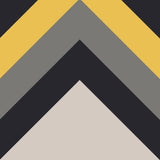 Mission Zigzag No. 1 A Colorway 8"x8" Encaustic Cement Tile - Avente Tile