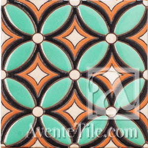 Geometrical Petals E Ceramic Tile