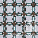 Geometrical Rings B Ceramic Tile Grouping