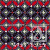  Geometrical Petals G Ceramic Tile Grouping