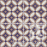 Geometrical Petals H Ceramic Tile Grouping