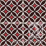 Geometrical Petals I  Ceramic Tile Grouping