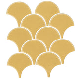 4" Conche or Fish Scale Tiles - Lemon Scent