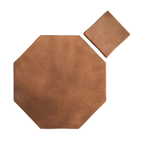 8x8 Arabesque Octagon & Dot Cotto Dark