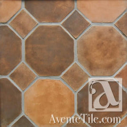 Arabesque 10" Octagon with Dot Cement Tile