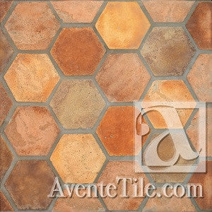  Arabesque Normandy Cream 12" Hexagon Cement Tile
