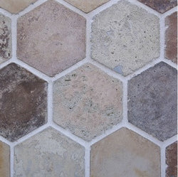 Arabesque Creme Fraiche 8" Hexagon Cement Tile