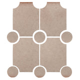 Alcazaba Tile 7"x 9" Alabaster #CG1u