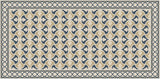 Mission Trebol Sonata Encaustic Cement Tile Rug with Paris Border