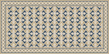 Mission Trebol Sonata Encaustic Cement Tile Rug with Moroccan Border