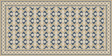 Mission Trebol Sonata Encaustic Cement Tile Rug with Moroccan Border