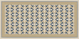 Mission Trebol Sonata Encaustic Cement Tile Rug with Striped Border