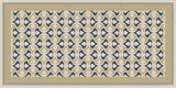 Mission Trebol Sonata Encaustic Cement Tile Rug with Striped Border