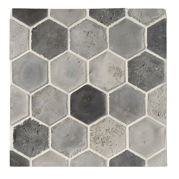 Arabesque 6" x 6" Hexagon Portland Blend Vintage Rustic Cement Tile