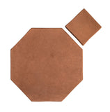 Arabesque 10" Octagon & Dot Cotto Gold Cement Tile