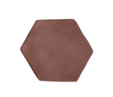 Arabesque 8 Inch Hexagon City Hall Red Cement Tile
