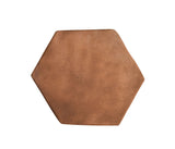 Arabesque 8 Inch Hexagon Cotto Dark Cement Tile