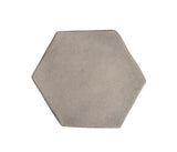 Arabesque 8 Inch Hexagon Natural Gray Cement Tile