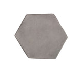 Arabesque 6 Inch Hexagon Sidewalk Gray CementTile