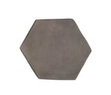 Arabesque 6 Inch Hexagon Smoke Cement Tile