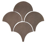Arabesque 8 Inch Conche Brown Cement Tile