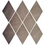 Arabesque 3x5 Mini Diamond Cement Tile Antique Gray