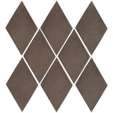 Arabesque 3x5 Mini Diamond Cement Tile Brown