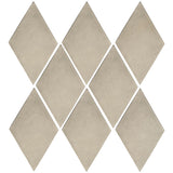 Arabesque 3x5 Mini Diamond Cement Tile Early Gray