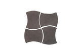 Arabesque Mini Durango cement tile - Charcoal