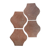 Arabesque 4x4 Pata Grande Cement Tile Beachwood Flash