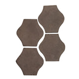 Arabesque 4x4 Pata Grande Cement Tile Brown