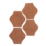 Arabesque 4x4 Pata Grande Cement Tile Cotto Gold