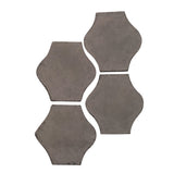 Arabesque 4x4 Pata Grande Cement Tile- Smoke