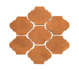Arabesque Mini San Felipe Cement Tile Saltillo Cafe