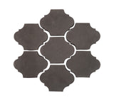 Arabesque Mini San Felipe Cement Tile Charcoal