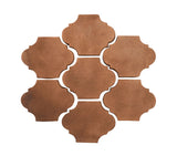 Arabesque Mini San Felipe Cement Tile Cotto Dark